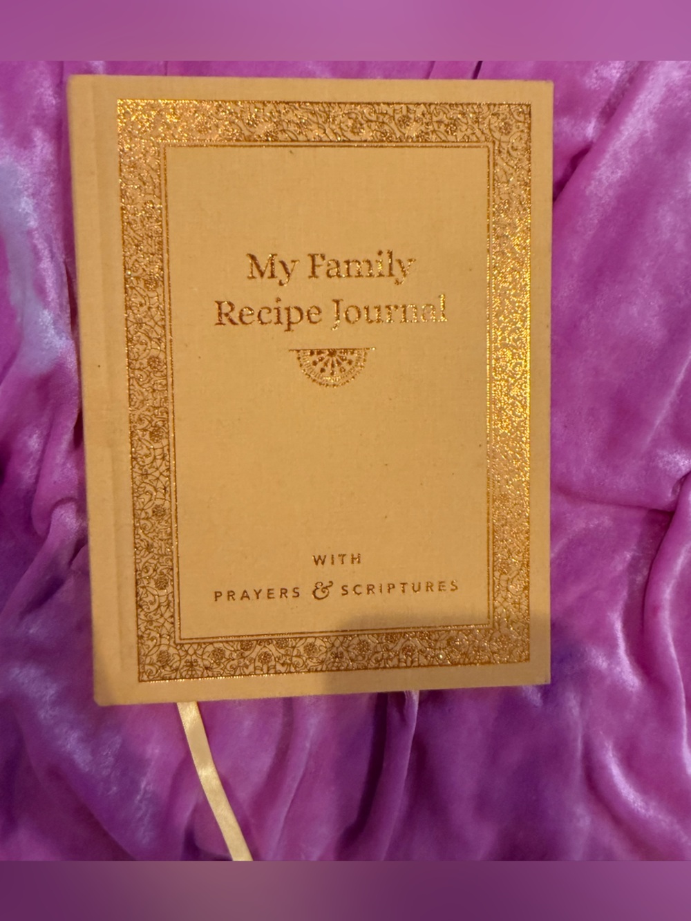 My Family Recipe Journal - Gold Keepsake Cookbook Organizer